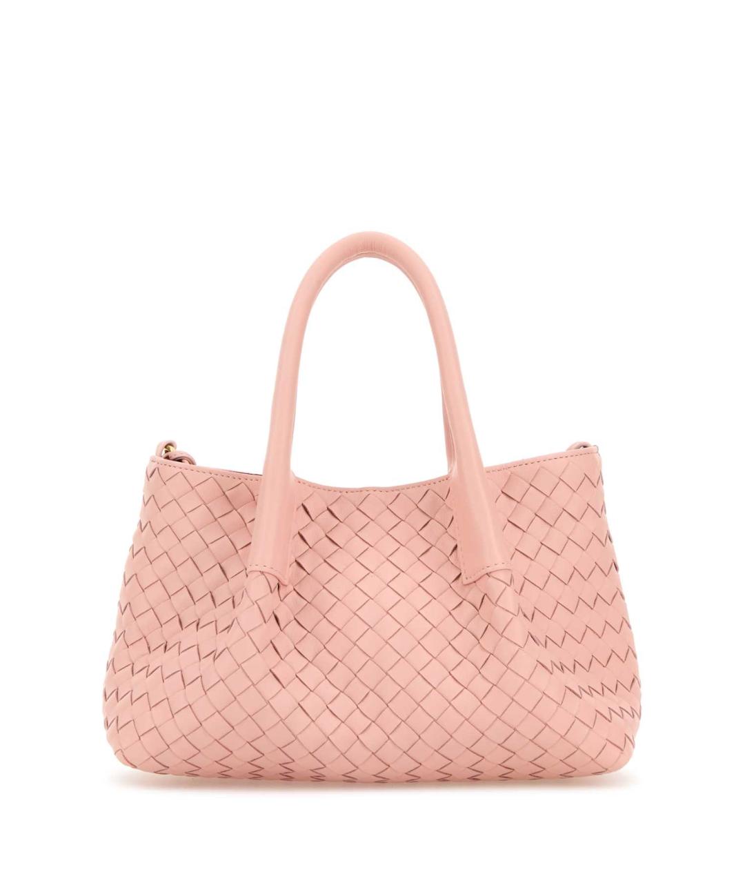 BOTTEGA VENETA Розовая кожаная сумка тоут, фото 1