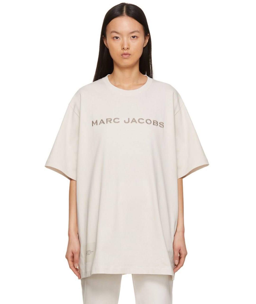 MARC BY MARC JACOBS Белая хлопковая футболка, фото 3