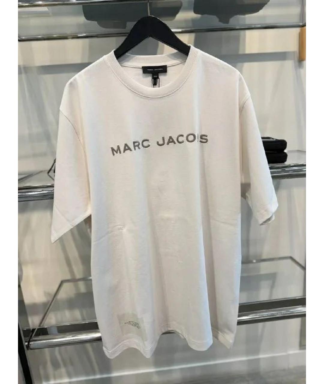 MARC BY MARC JACOBS Белая хлопковая футболка, фото 5