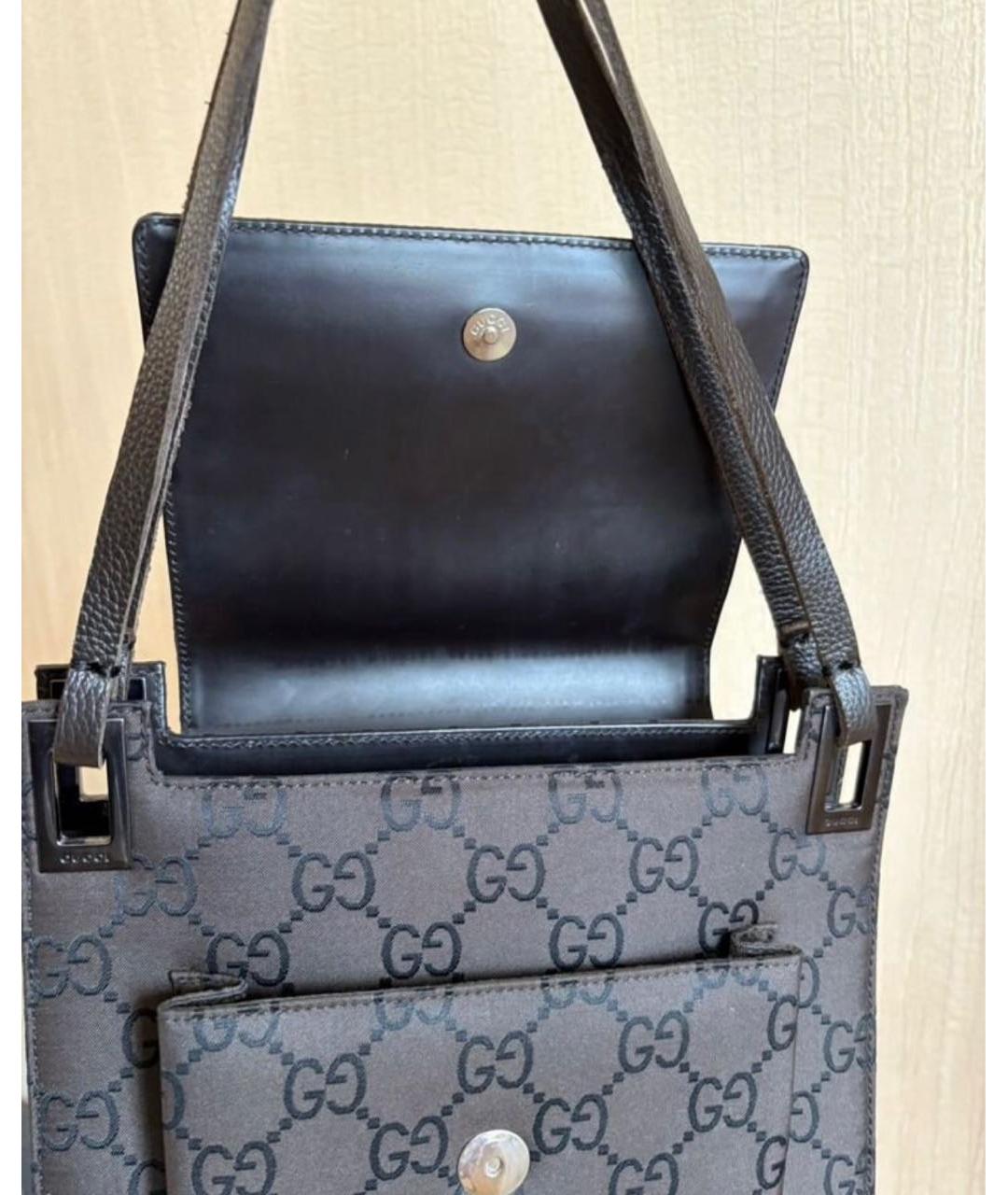 GUCCI Коричневая сумка с короткими ручками, фото 3