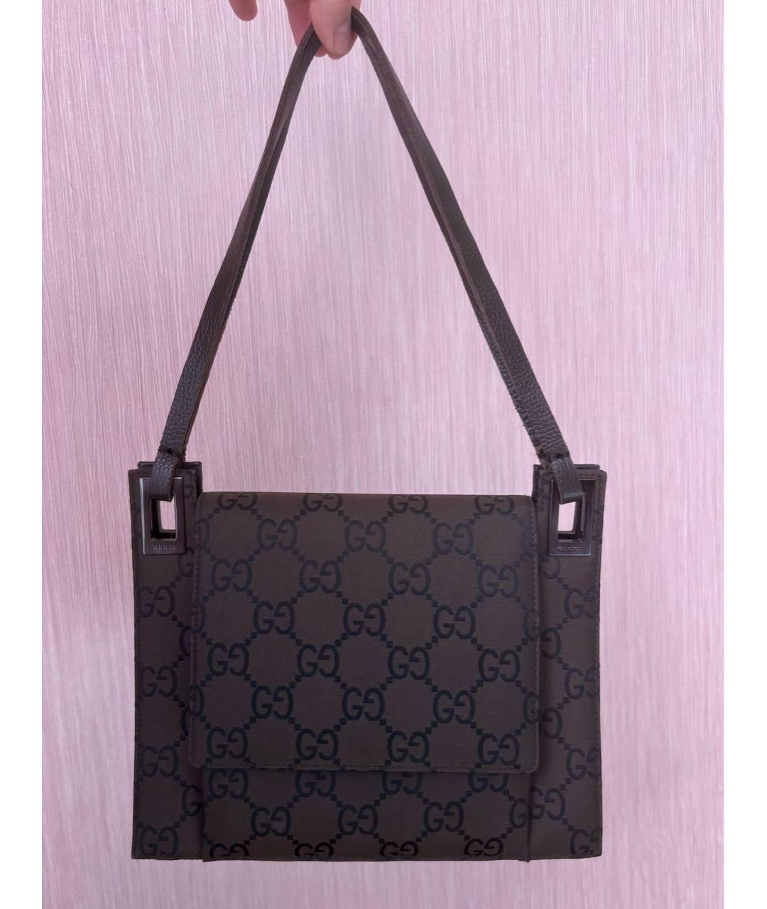 GUCCI Коричневая сумка с короткими ручками, фото 9