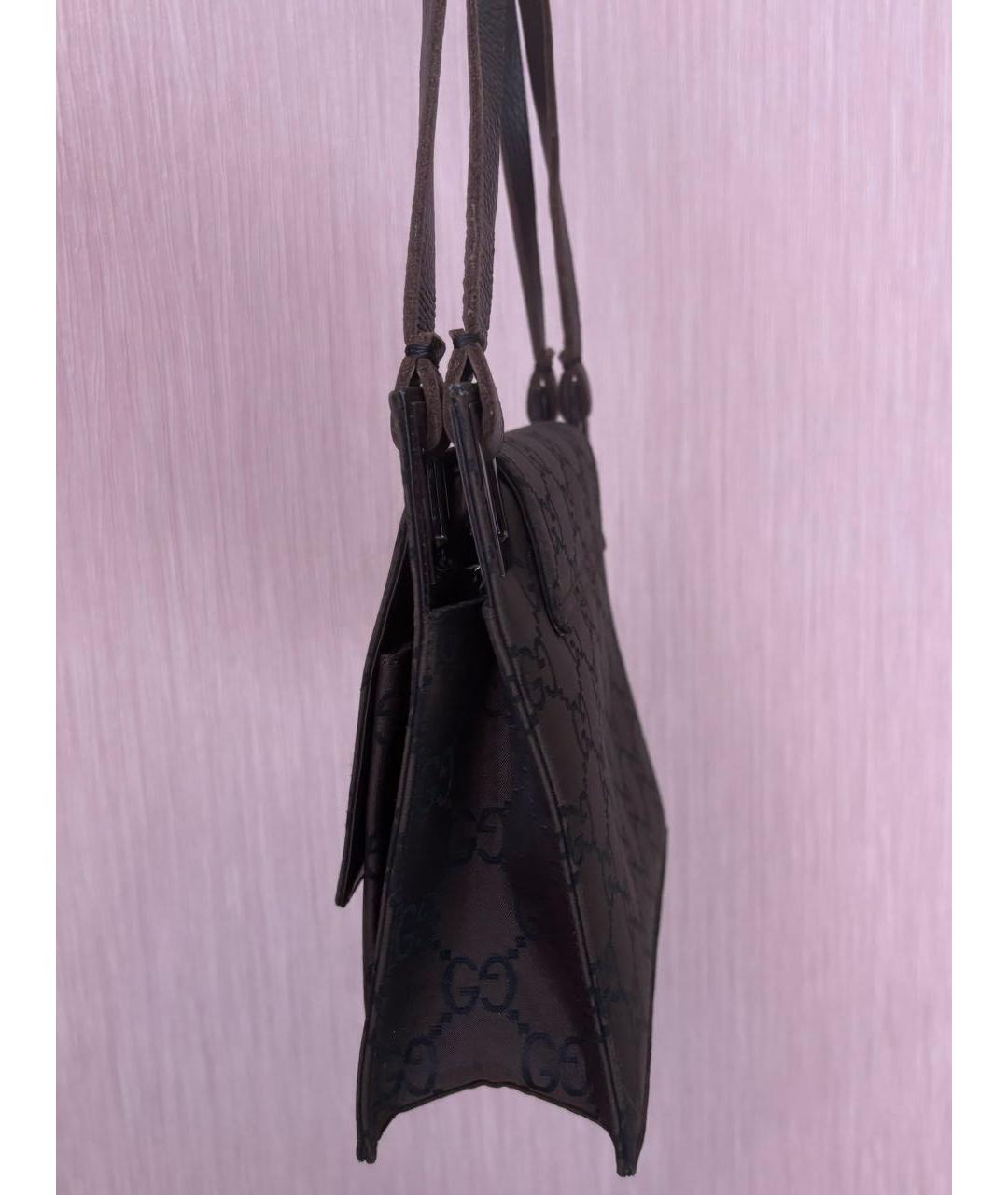 GUCCI Коричневая сумка с короткими ручками, фото 5