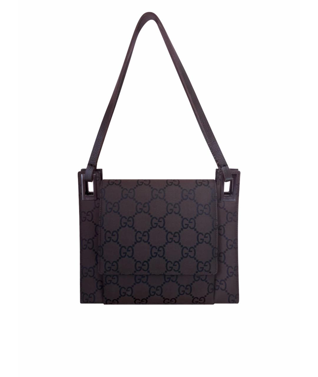 GUCCI Коричневая сумка с короткими ручками, фото 1