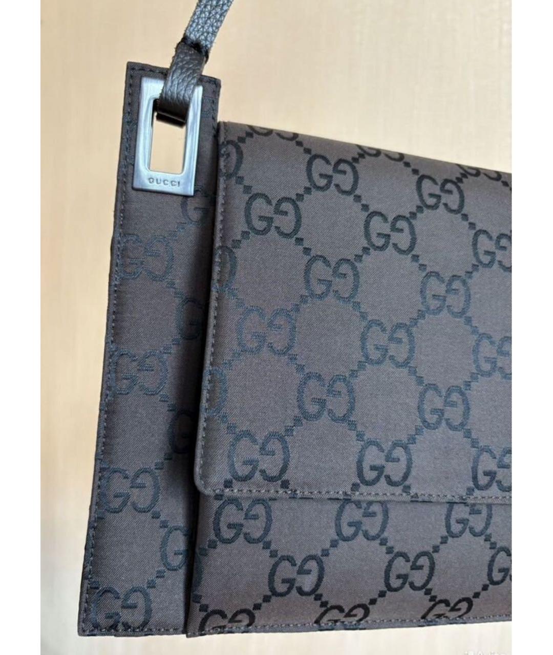 GUCCI Коричневая сумка с короткими ручками, фото 4