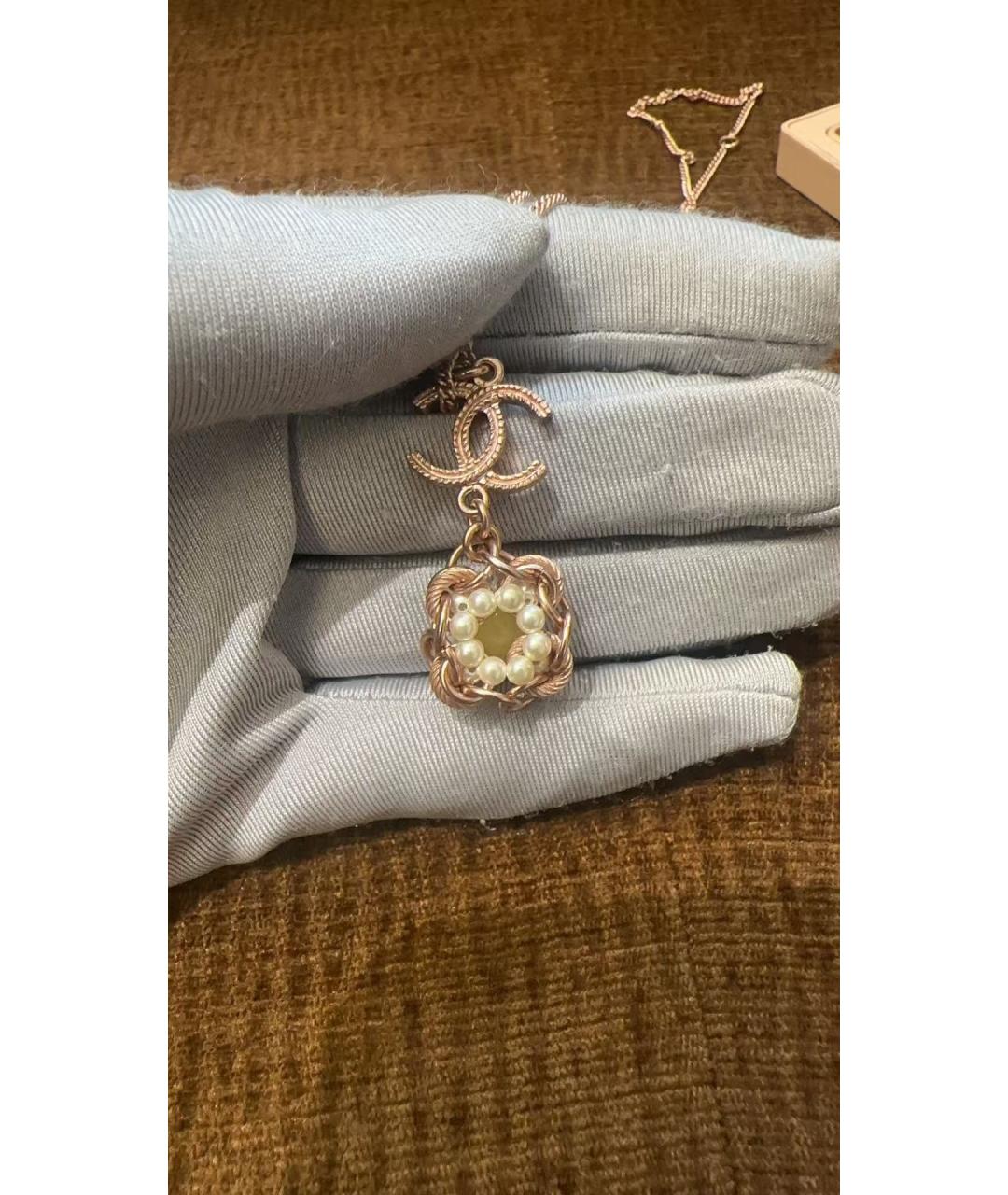 CHANEL Золотое колье из розового золота, фото 4