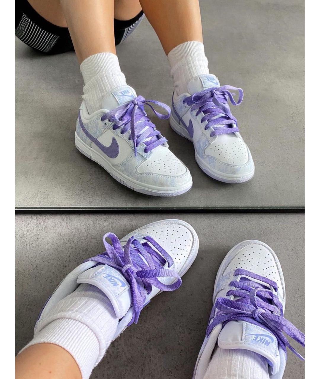 NIKE Белые кожаные кроссовки, фото 2