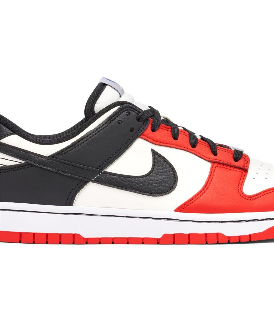 NIKE Красные кожаные низкие кроссовки / кеды, фото 7