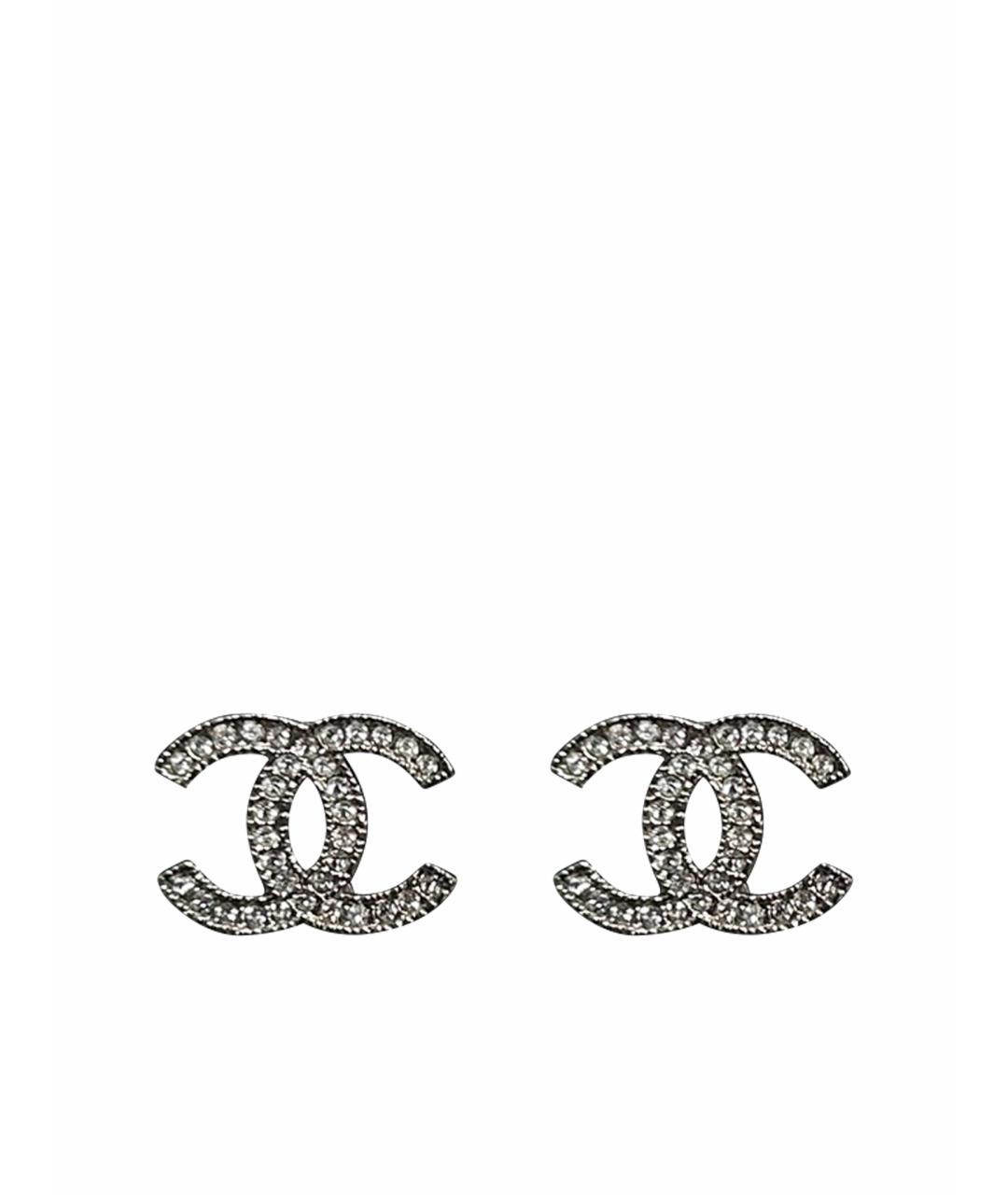 CHANEL Серебряные серьги, фото 1