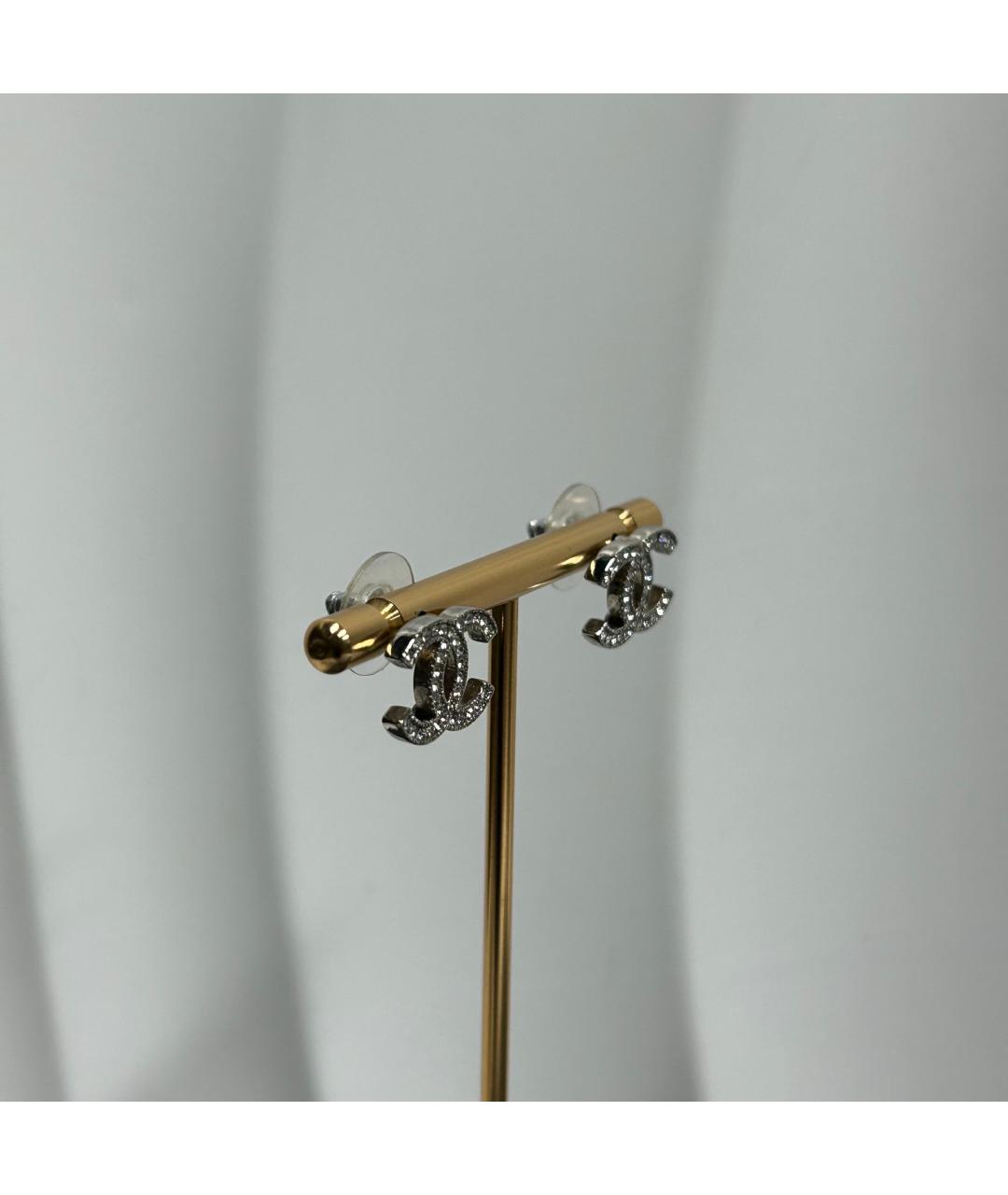 CHANEL Серебряные серьги, фото 4