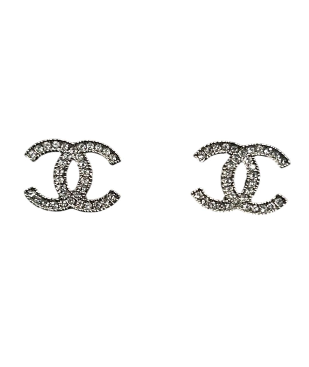 CHANEL Серебряные серьги, фото 2