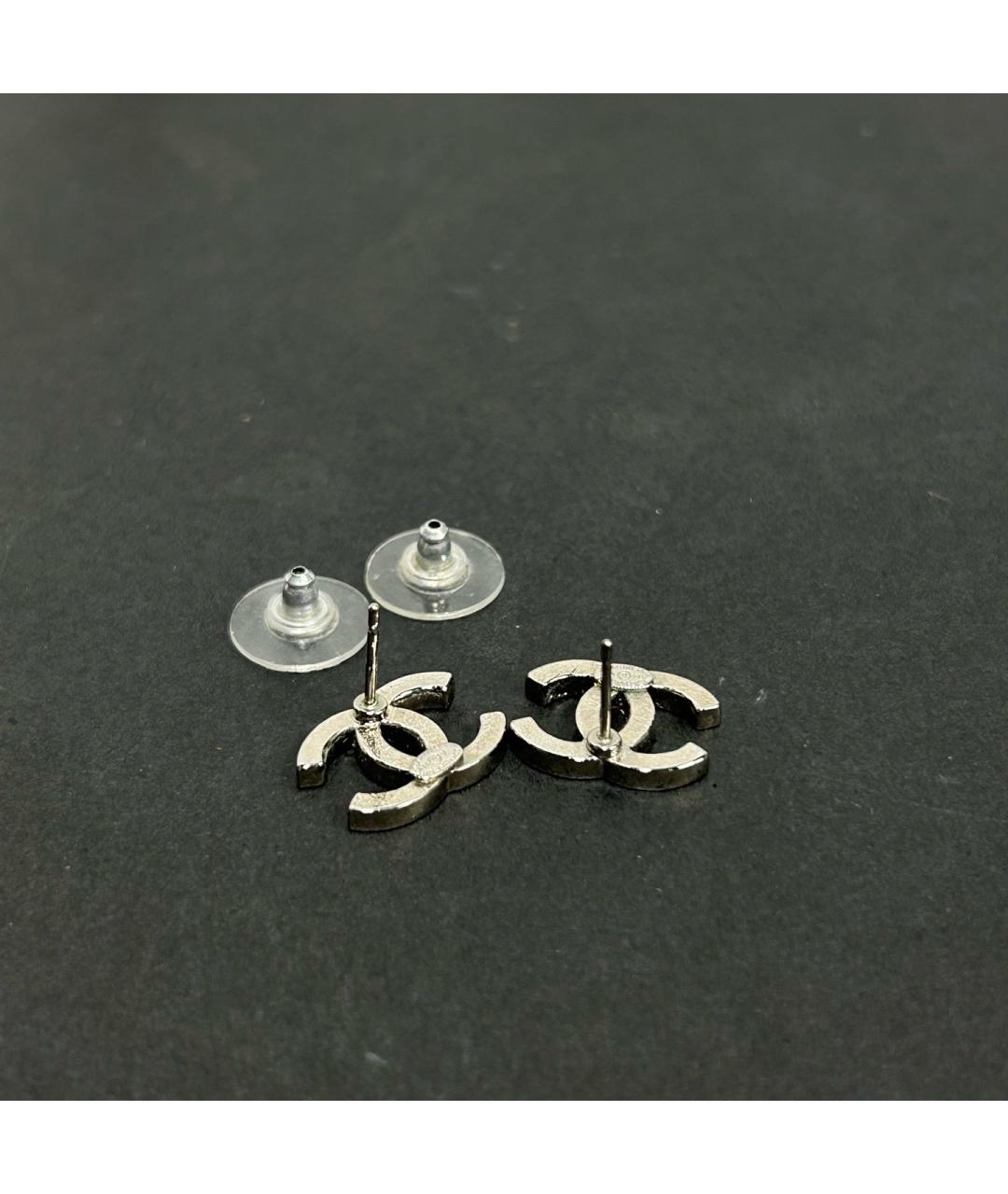 CHANEL Серебряные серьги, фото 5