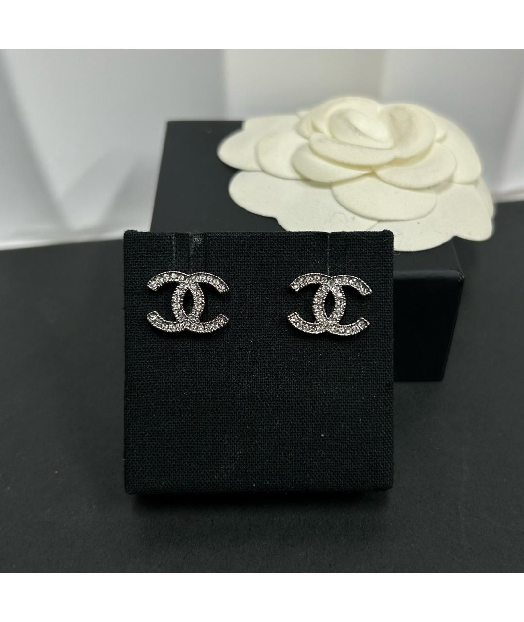 CHANEL Серебряные серьги, фото 6