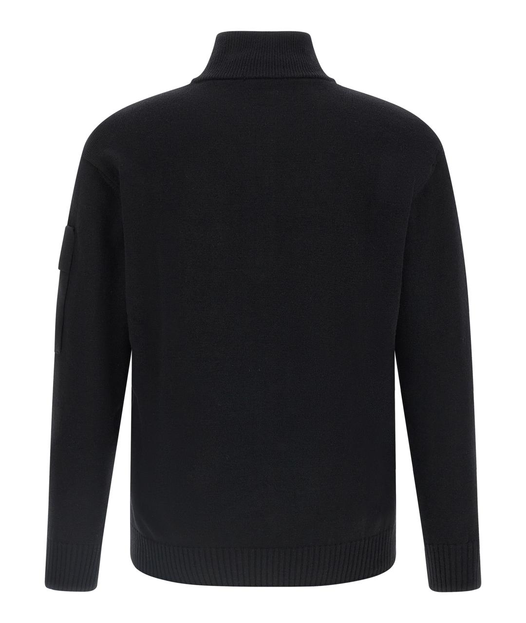 CP COMPANY Черный шерстяной джемпер / свитер, фото 2