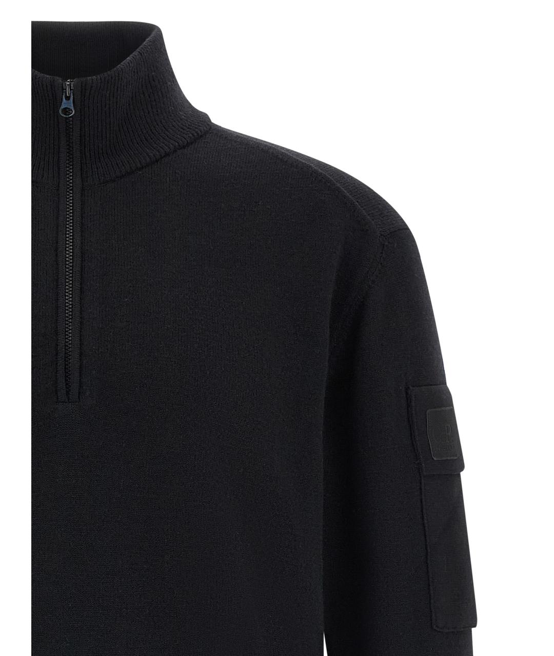 CP COMPANY Черный шерстяной джемпер / свитер, фото 3