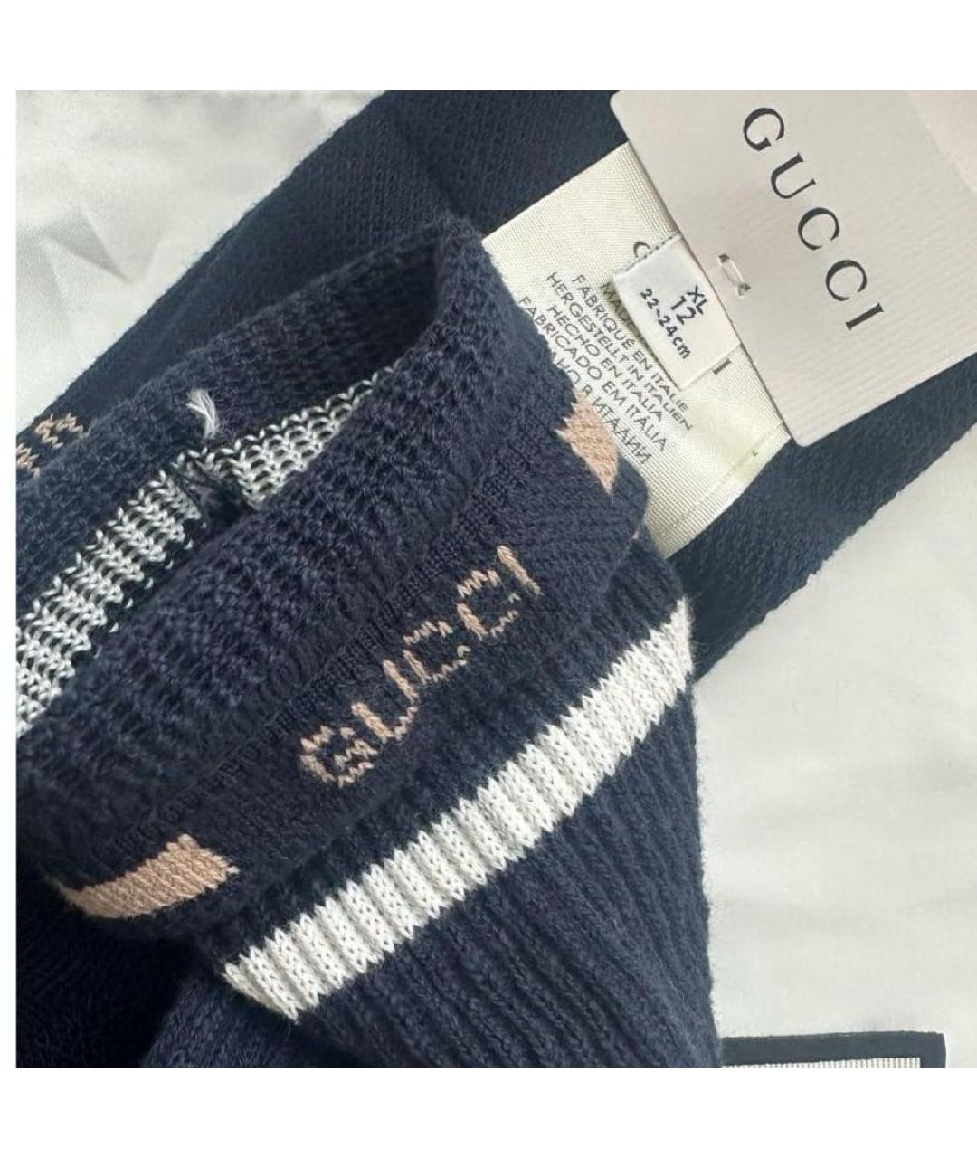 GUCCI Темно-синие носки, чулки и колготы, фото 6