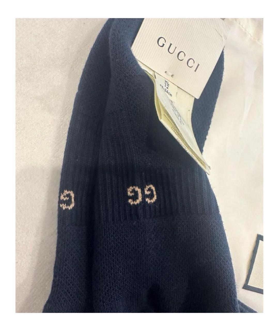 GUCCI Темно-синие носки, чулки и колготы, фото 5