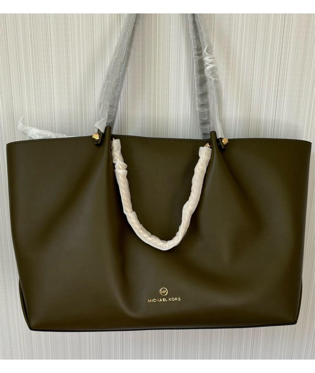 MICHAEL KORS Хаки сумка тоут, фото 5