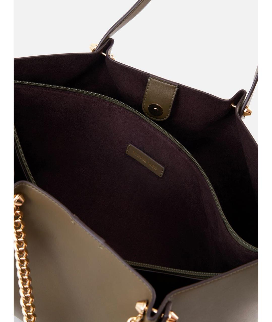 MICHAEL KORS Хаки сумка тоут, фото 3