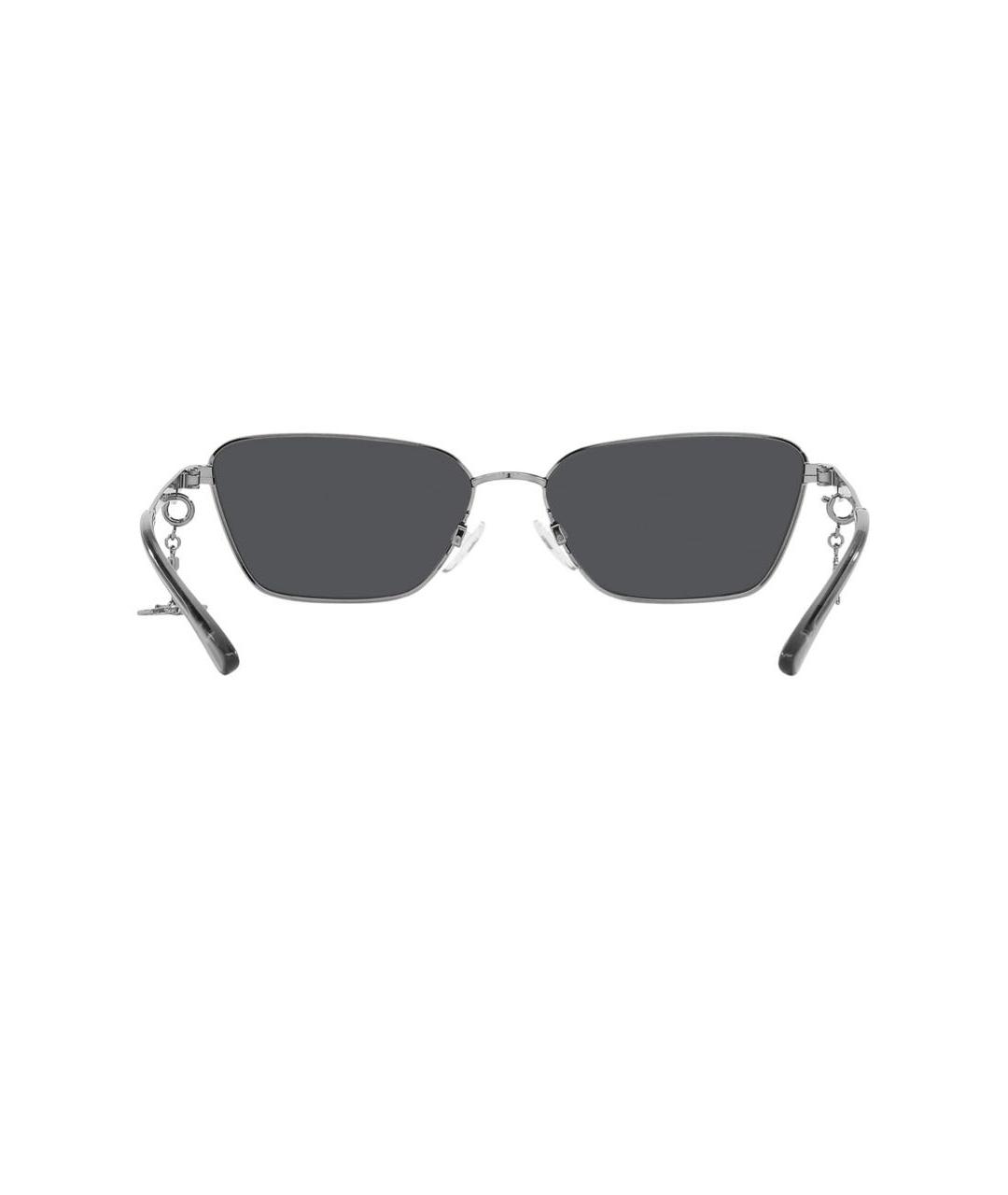 EMPORIO ARMANI Серые металлические солнцезащитные очки, фото 4