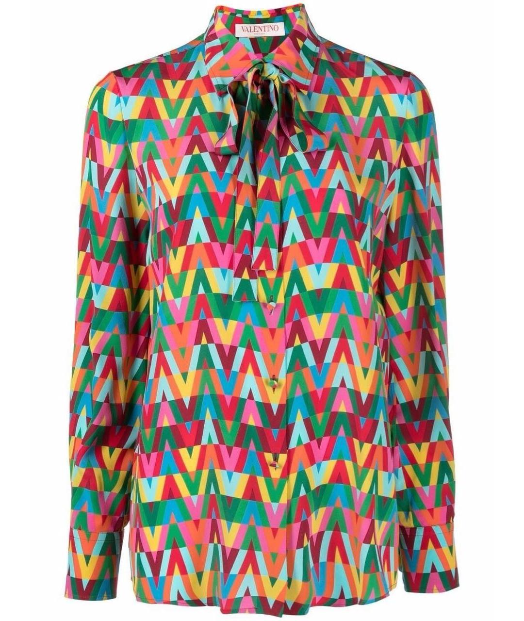 VALENTINO Шелковая блузы, фото 5
