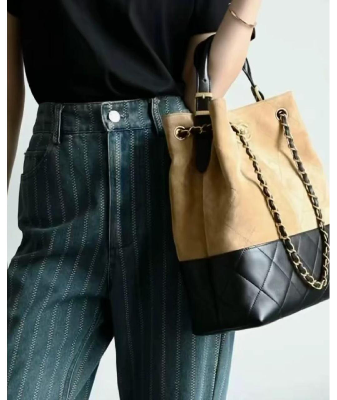 CHANEL Бежевая сумка тоут, фото 5