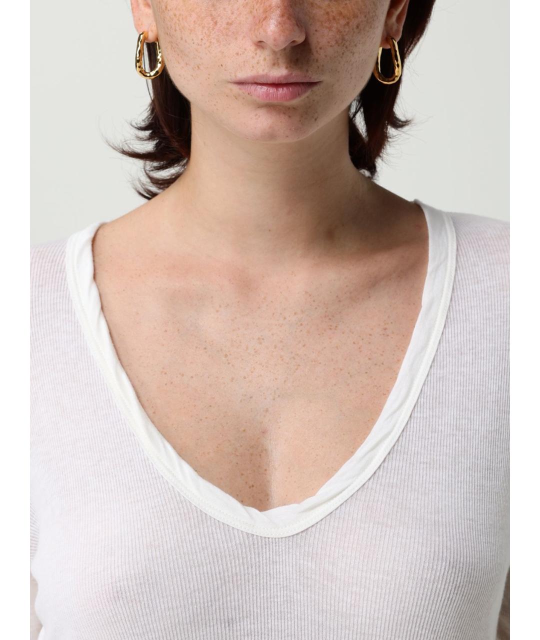 JIL SANDER Золотые металлические серьги, фото 2