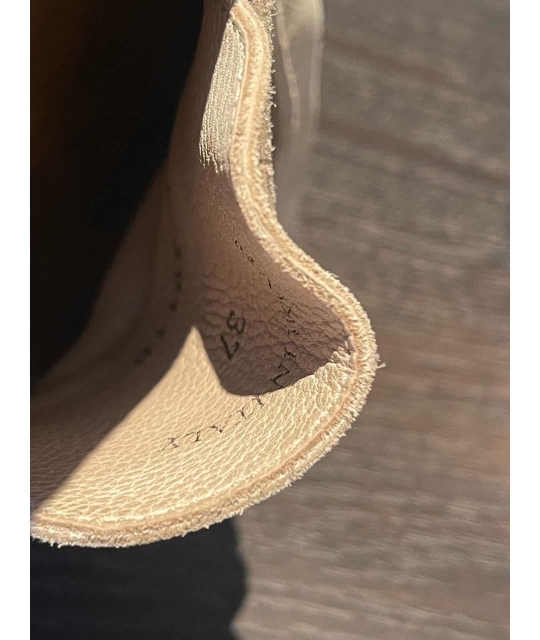 LORO PIANA Бежевые замшевые лоферы, фото 4