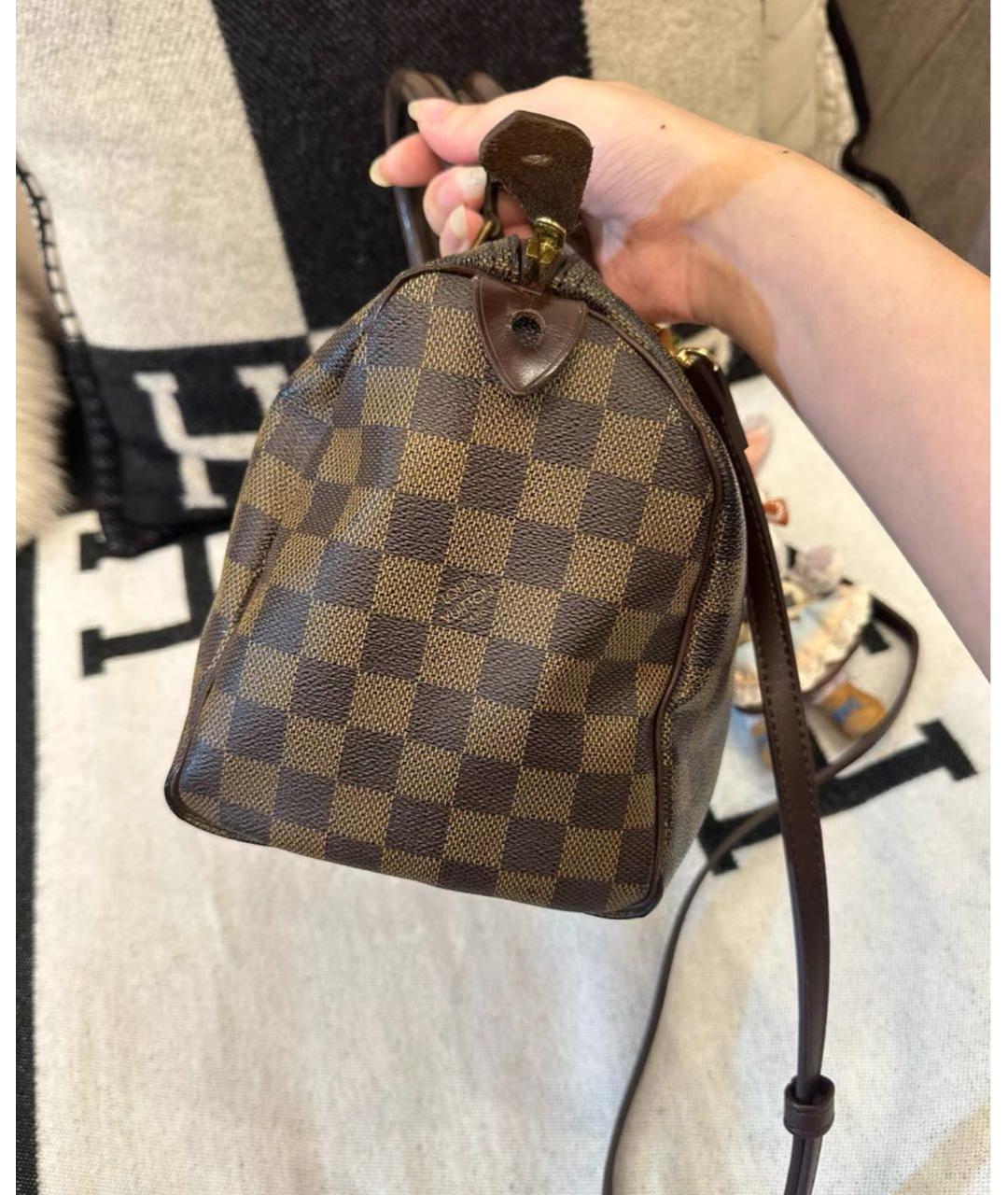 LOUIS VUITTON Коричневая кожаная дорожная/спортивная сумка, фото 5