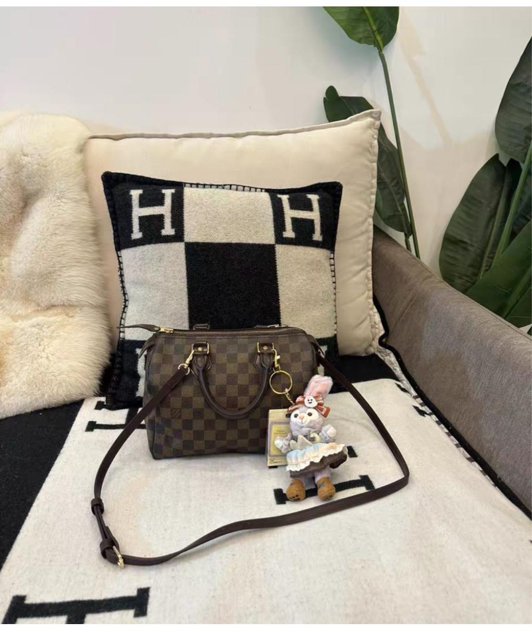 LOUIS VUITTON Коричневая кожаная дорожная/спортивная сумка, фото 4