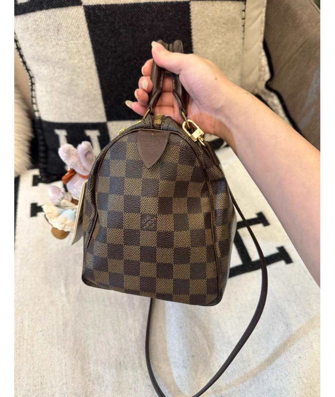 LOUIS VUITTON Коричневая кожаная дорожная/спортивная сумка, фото 6