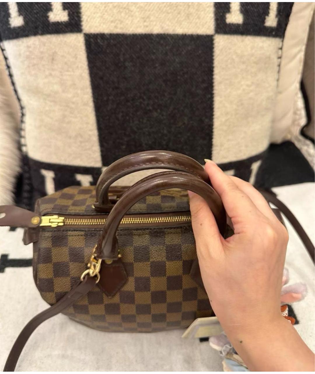 LOUIS VUITTON Коричневая кожаная дорожная/спортивная сумка, фото 2