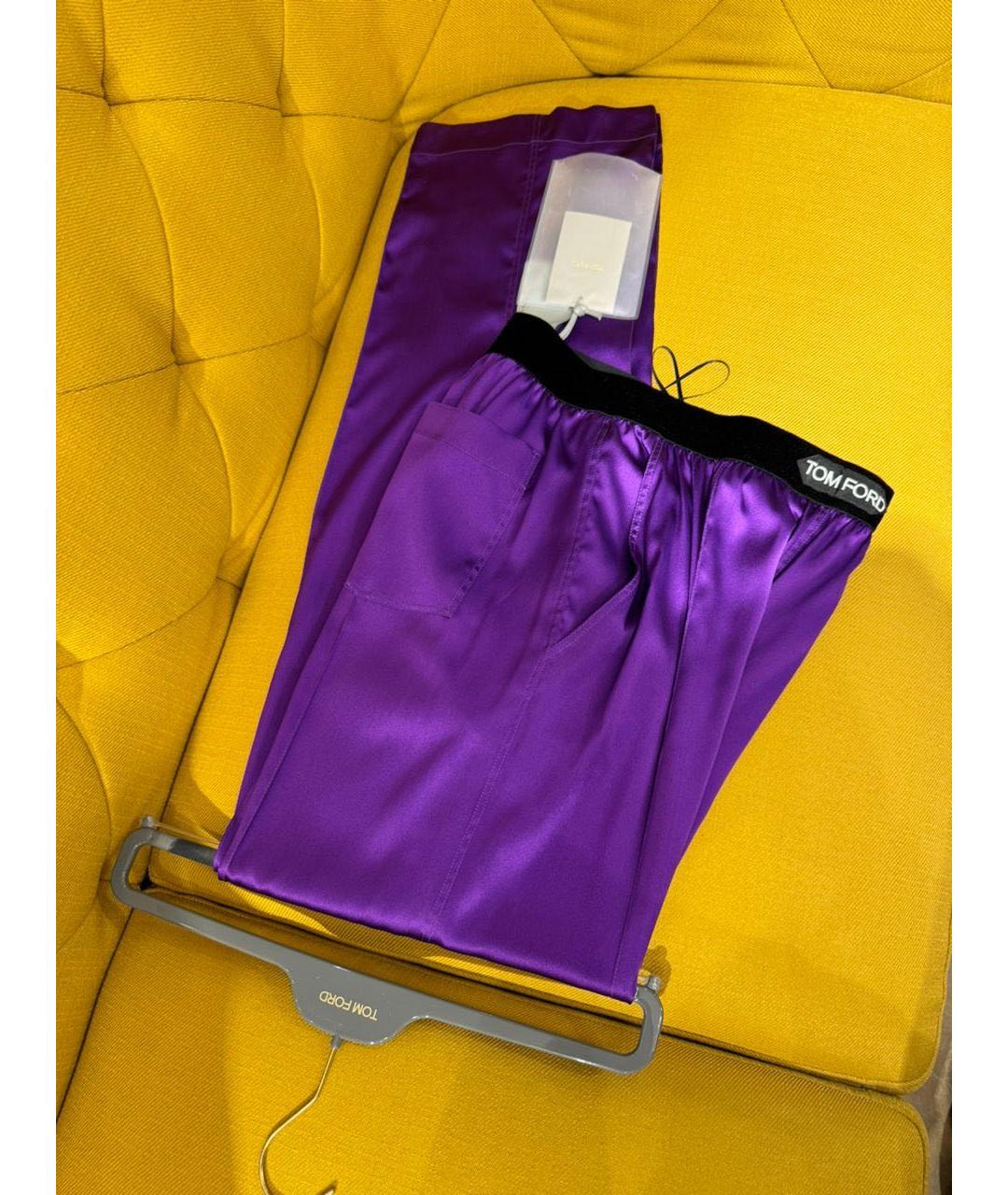 TOM FORD Фиолетовые прямые брюки, фото 4