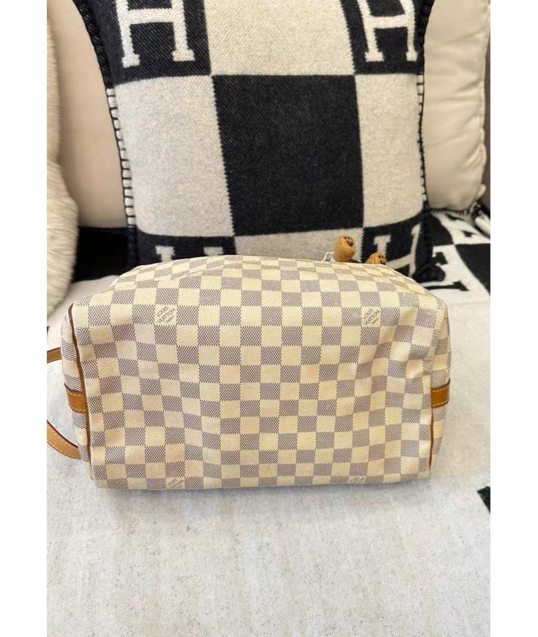 LOUIS VUITTON Бежевая кожаная дорожная/спортивная сумка, фото 7