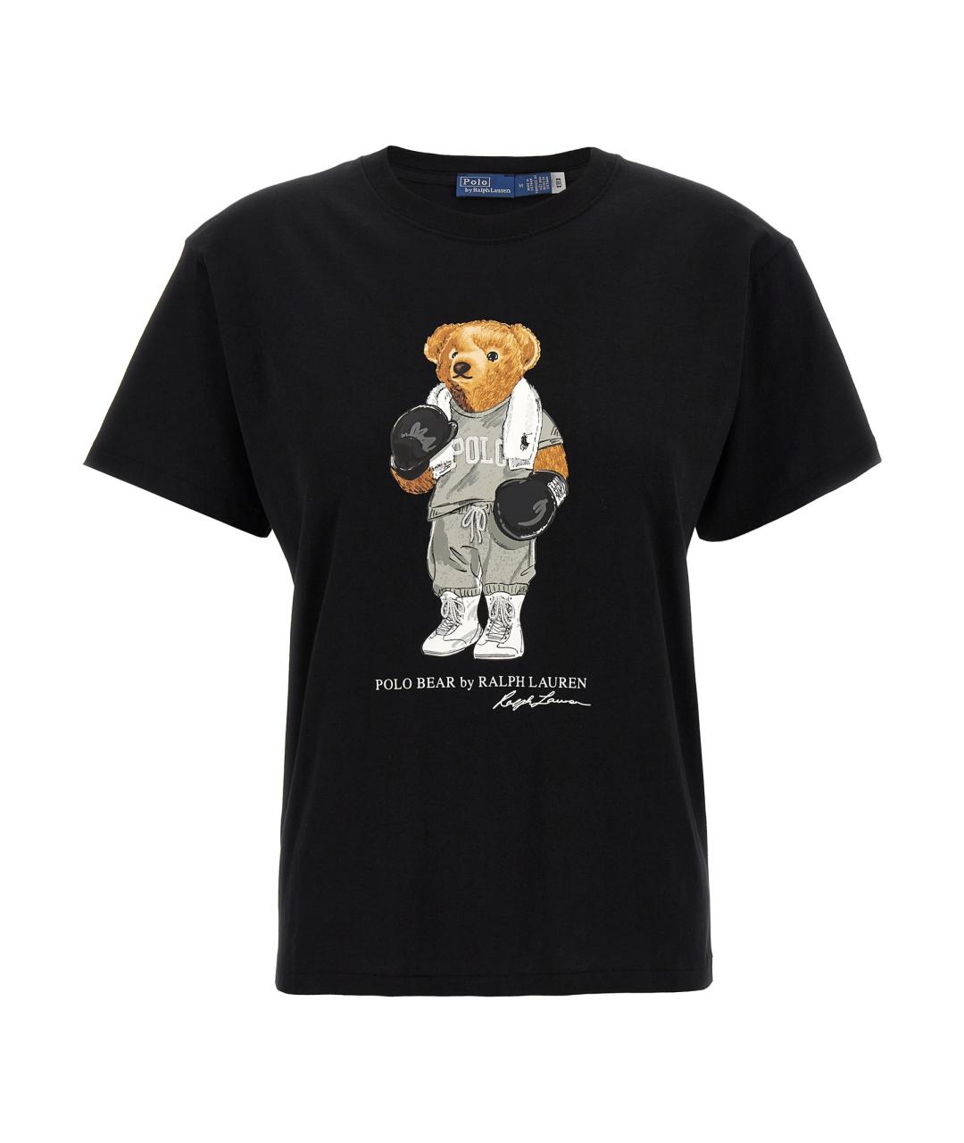 POLO RALPH LAUREN Черная хлопковая футболка, фото 1