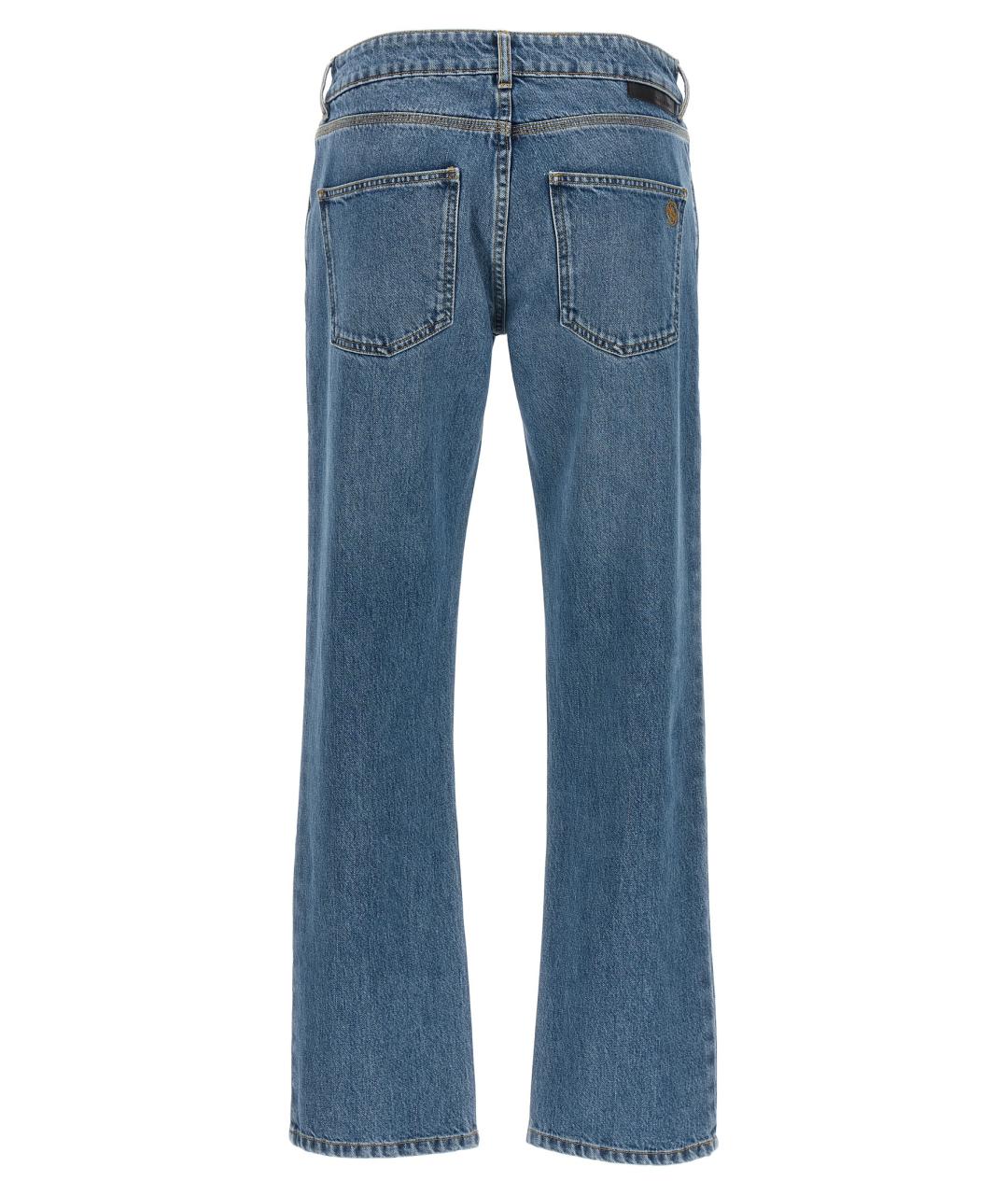 STELLA MCCARTNEY Голубые хлопковые прямые джинсы, фото 2