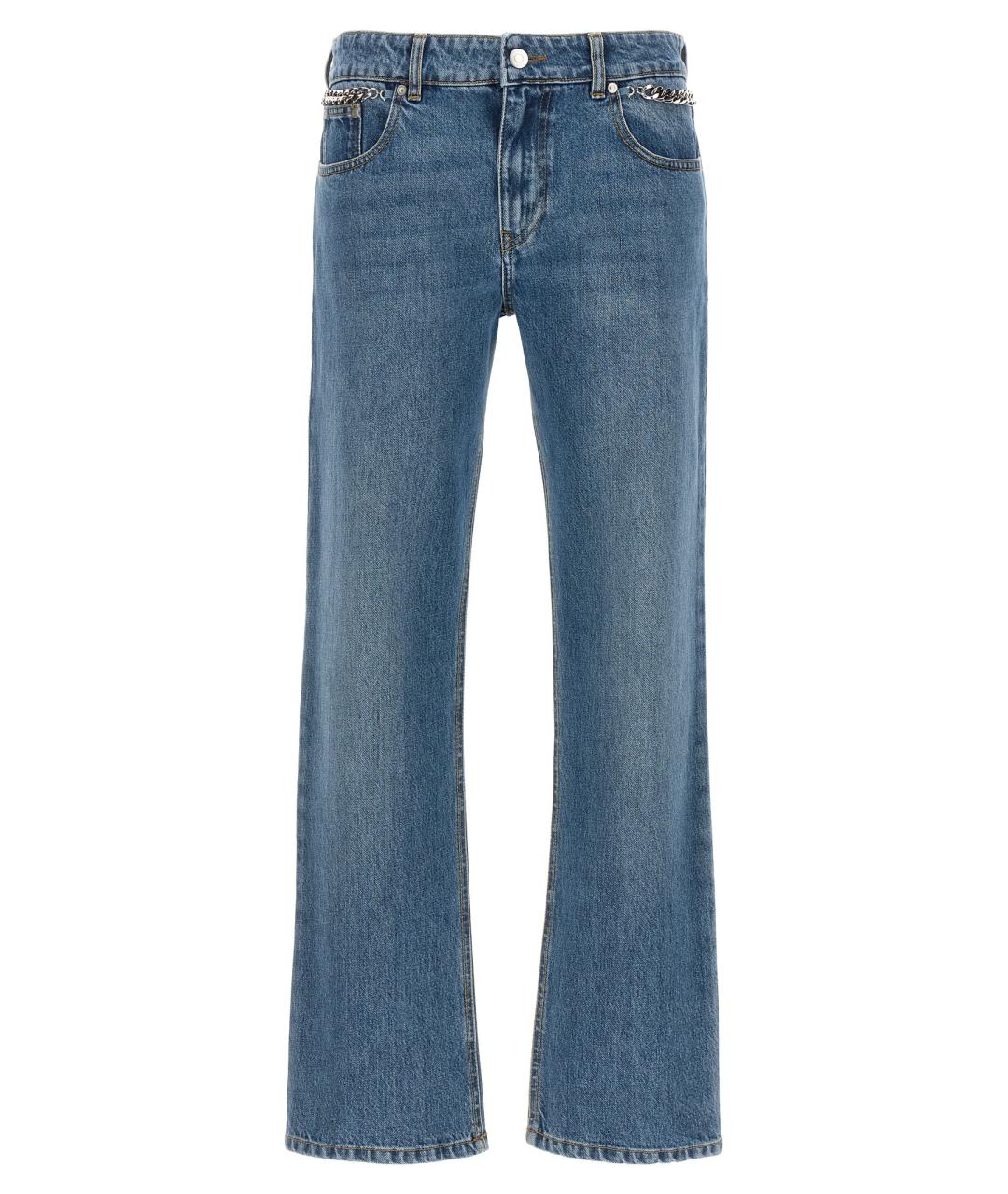STELLA MCCARTNEY Голубые хлопковые прямые джинсы, фото 1