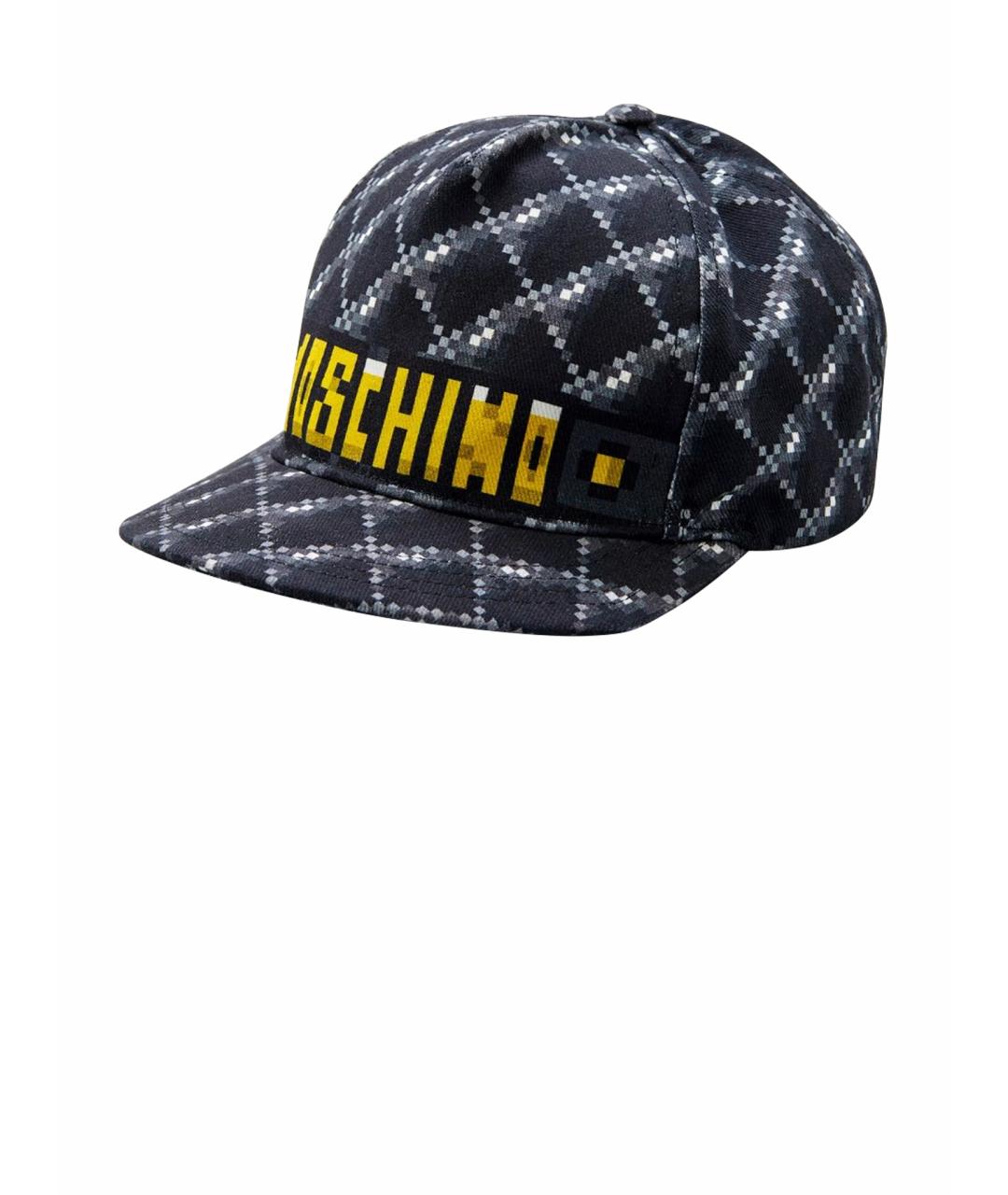 LOVE MOSCHINO Черная хлопковая кепка, фото 1