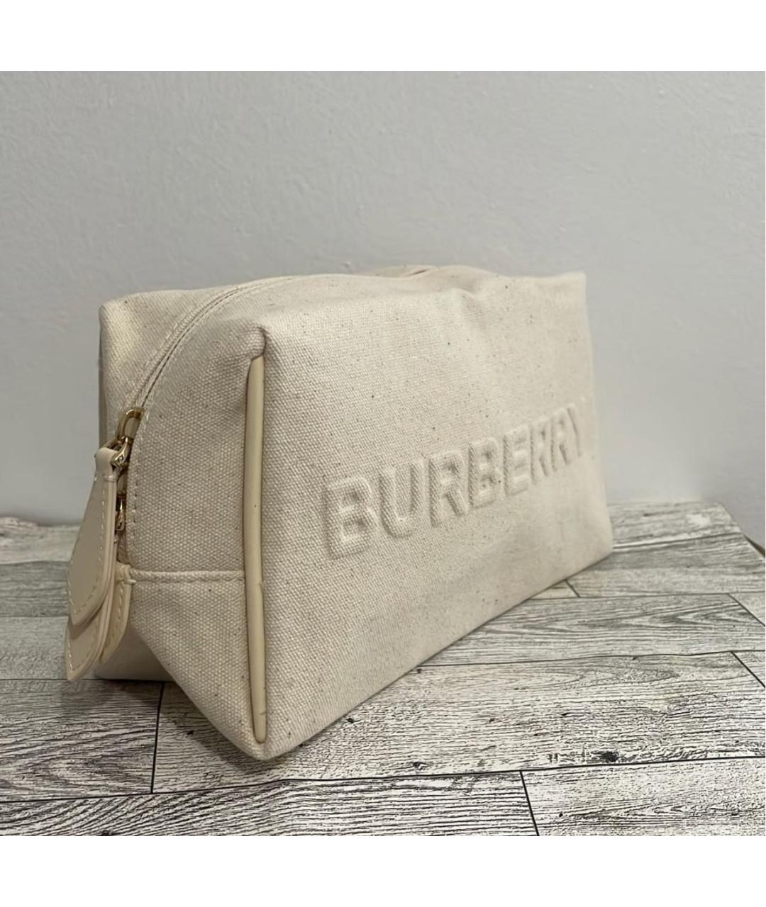BURBERRY Бежевая косметичка, фото 3