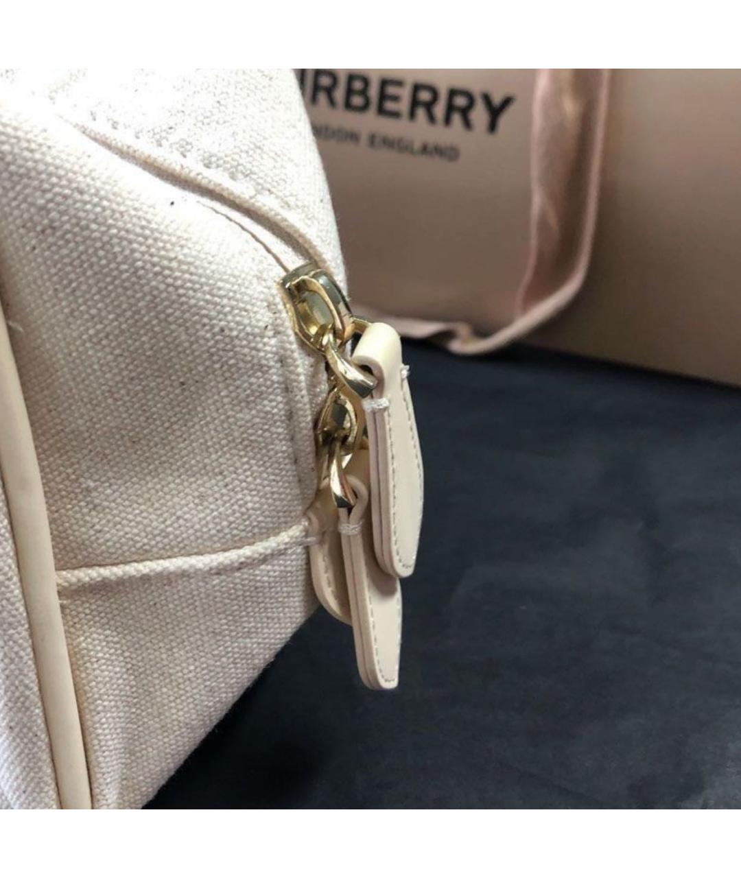 BURBERRY Бежевая косметичка, фото 4
