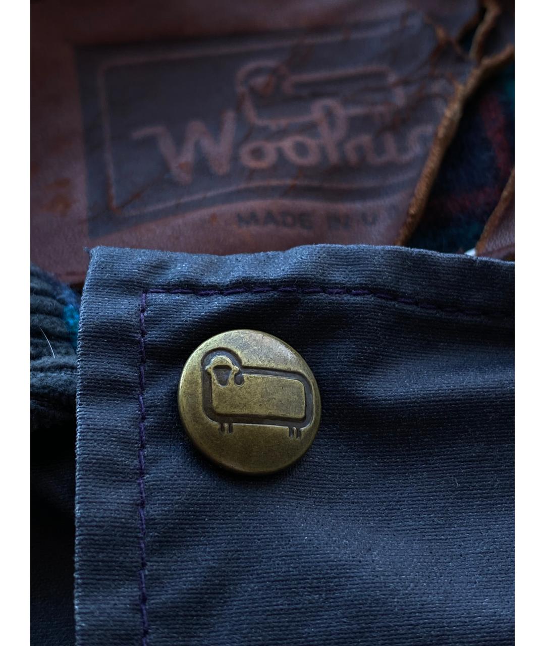 WOOLRICH Темно-синяя хлопковая куртка, фото 5