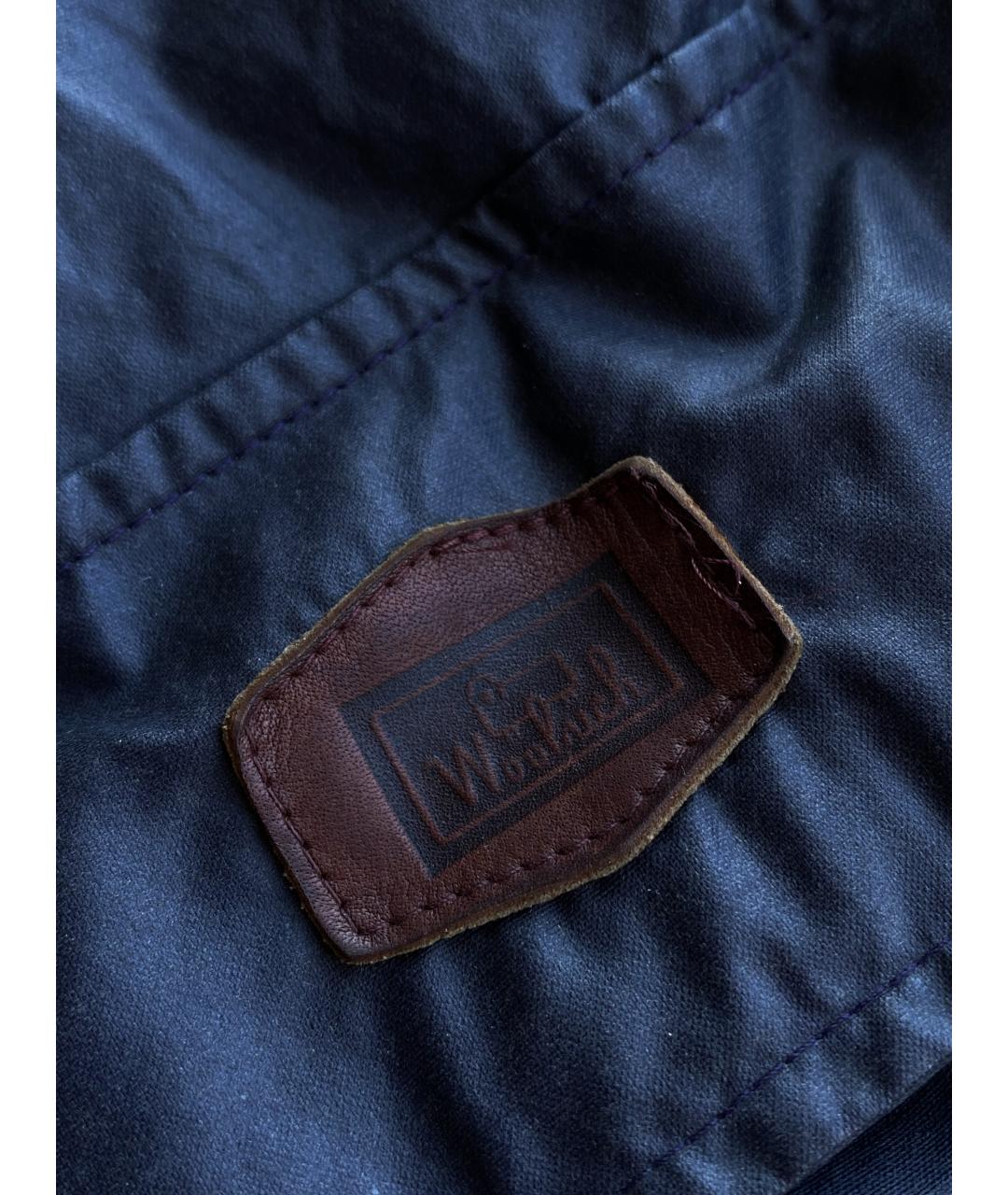 WOOLRICH Темно-синяя хлопковая куртка, фото 7