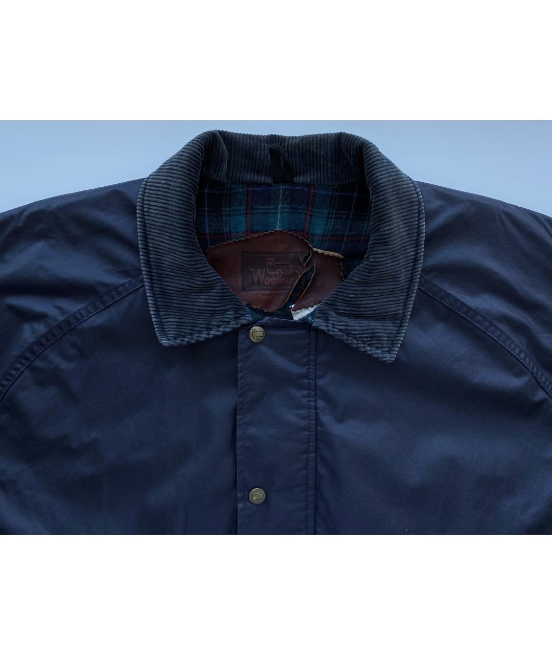 WOOLRICH Темно-синяя хлопковая куртка, фото 3