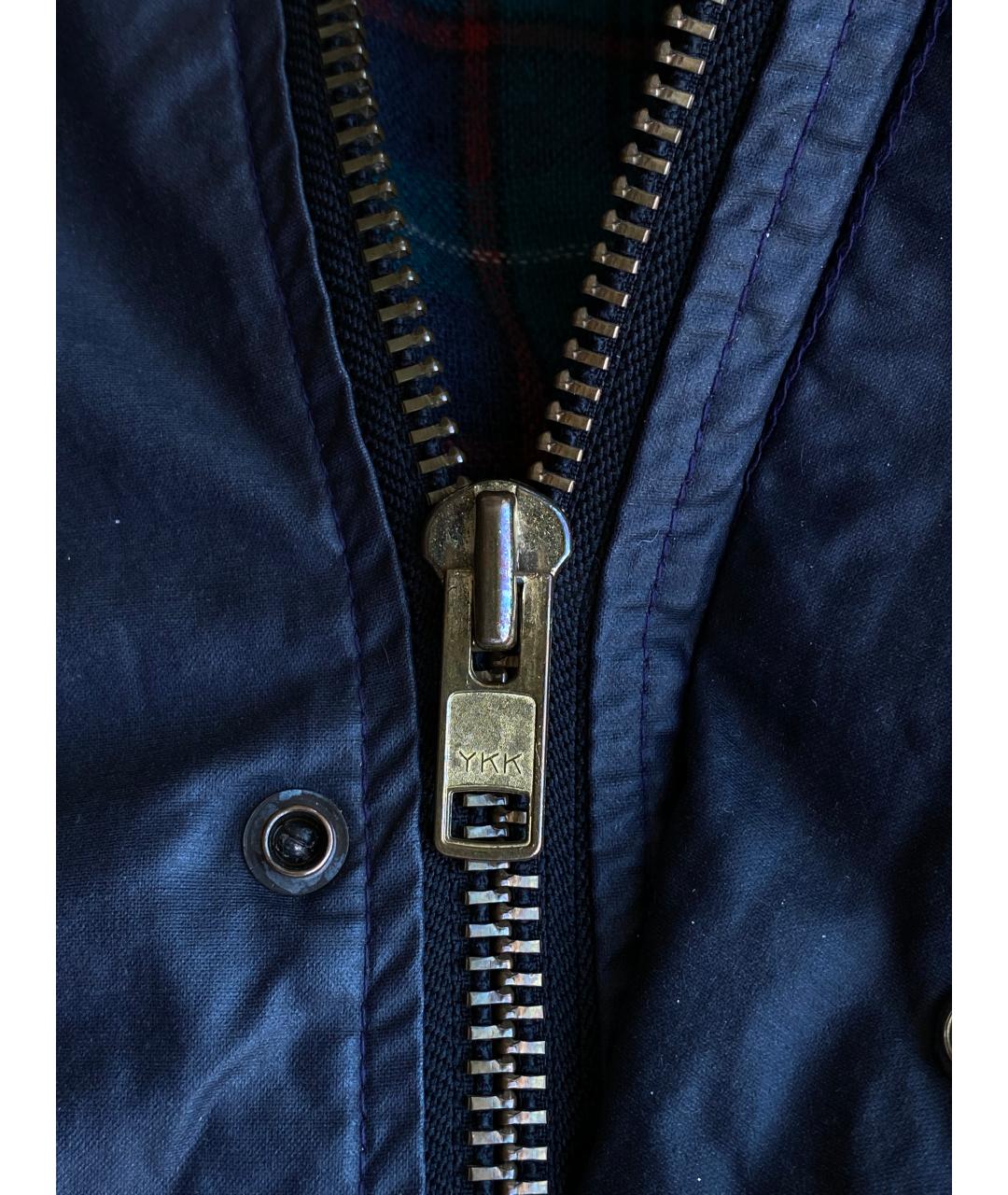 WOOLRICH Темно-синяя хлопковая куртка, фото 8