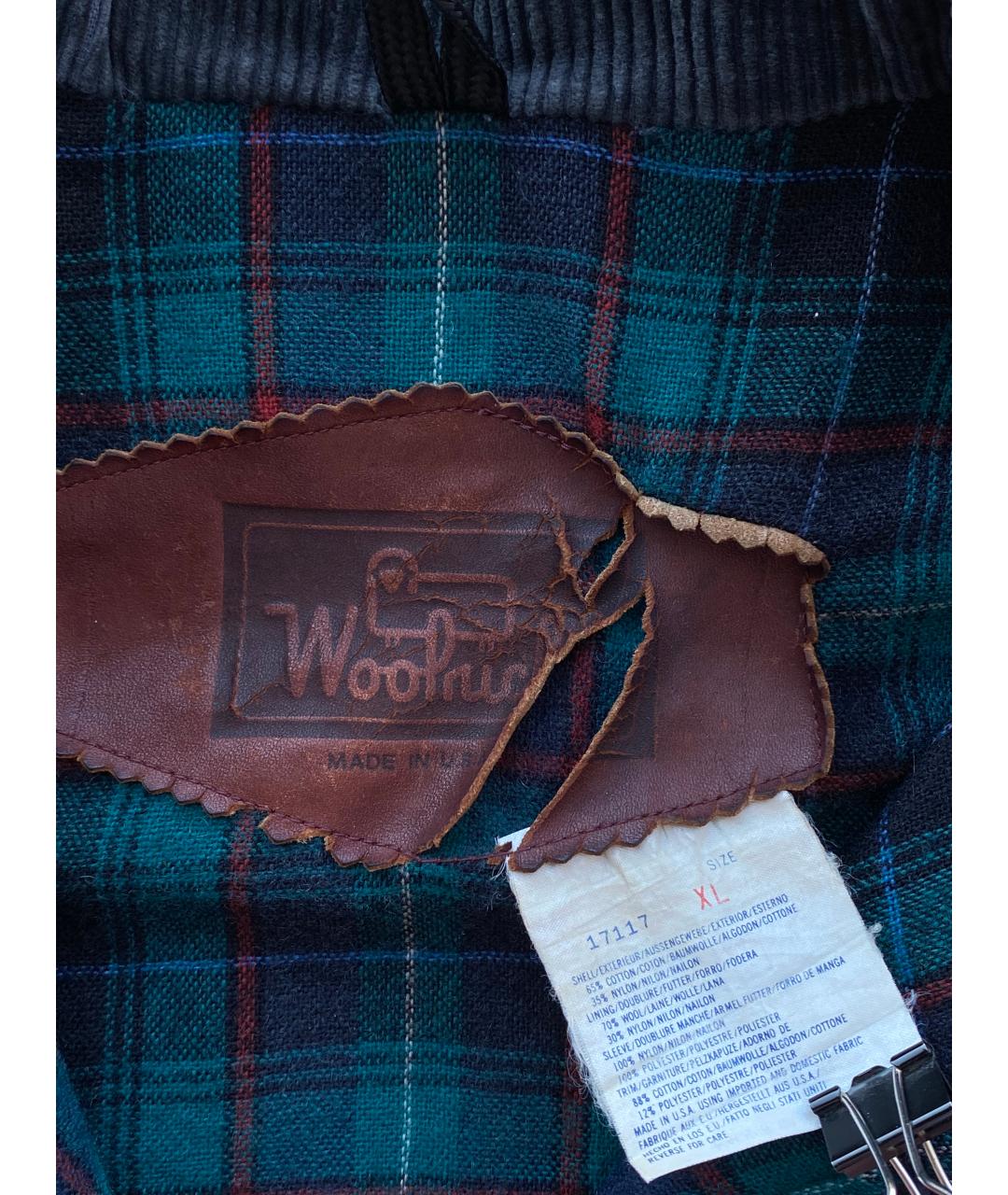 WOOLRICH Темно-синяя хлопковая куртка, фото 4