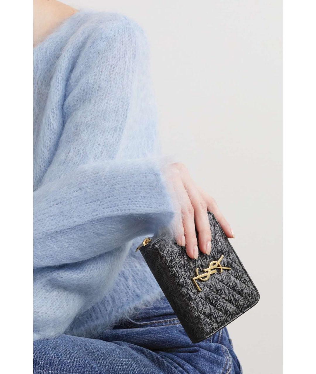 SAINT LAURENT Голубой шерстяной джемпер / свитер, фото 6