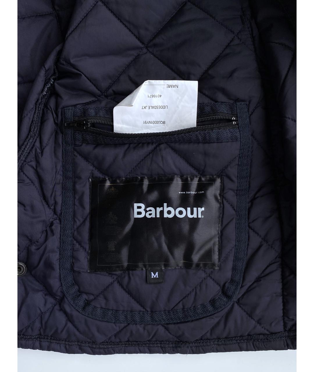 BARBOUR Темно-синяя полиамидовая куртка, фото 6