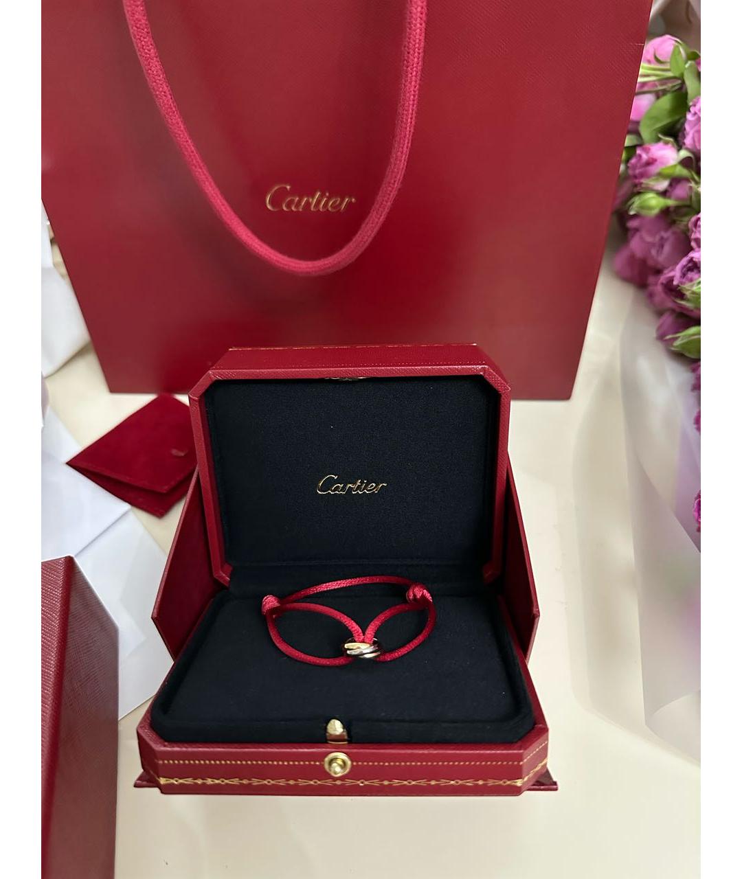 CARTIER Бордовый браслет из розового золота, фото 4