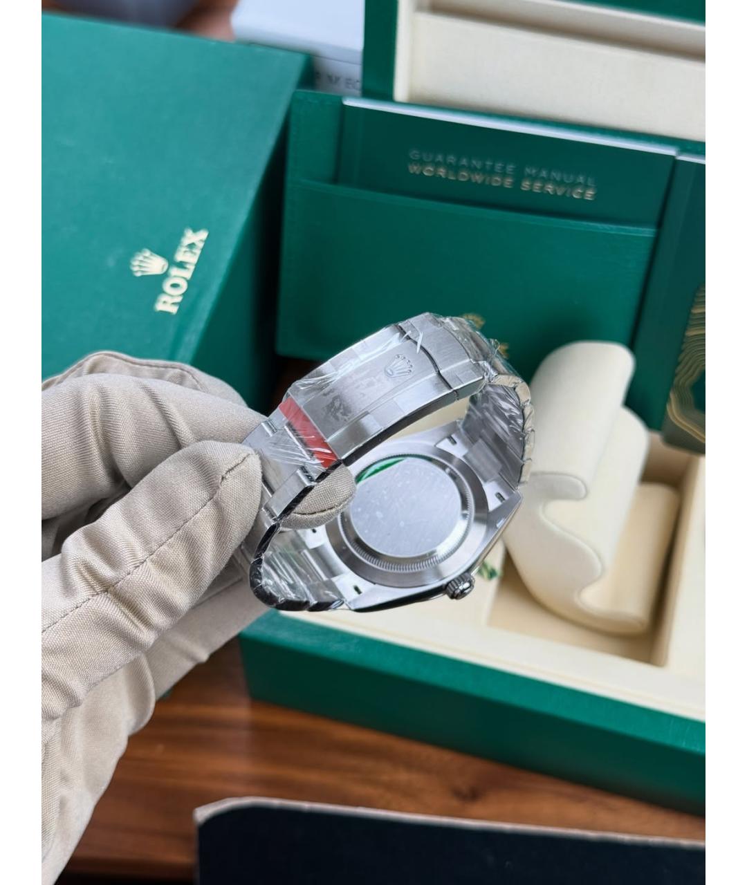 ROLEX Зеленые часы, фото 4