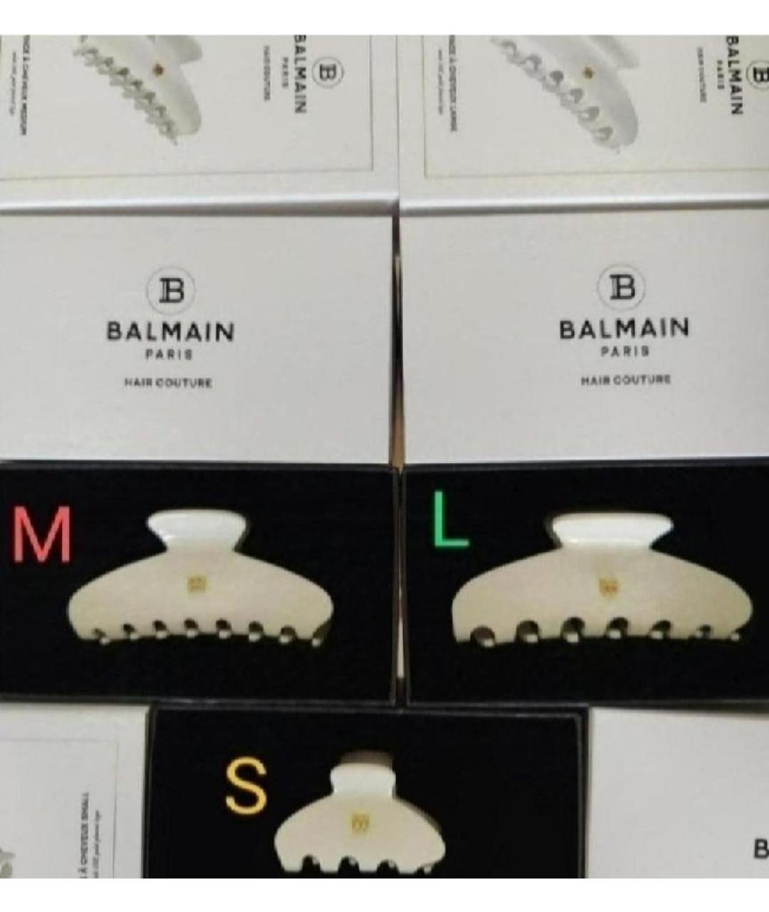 BALMAIN Белая заколка, фото 9