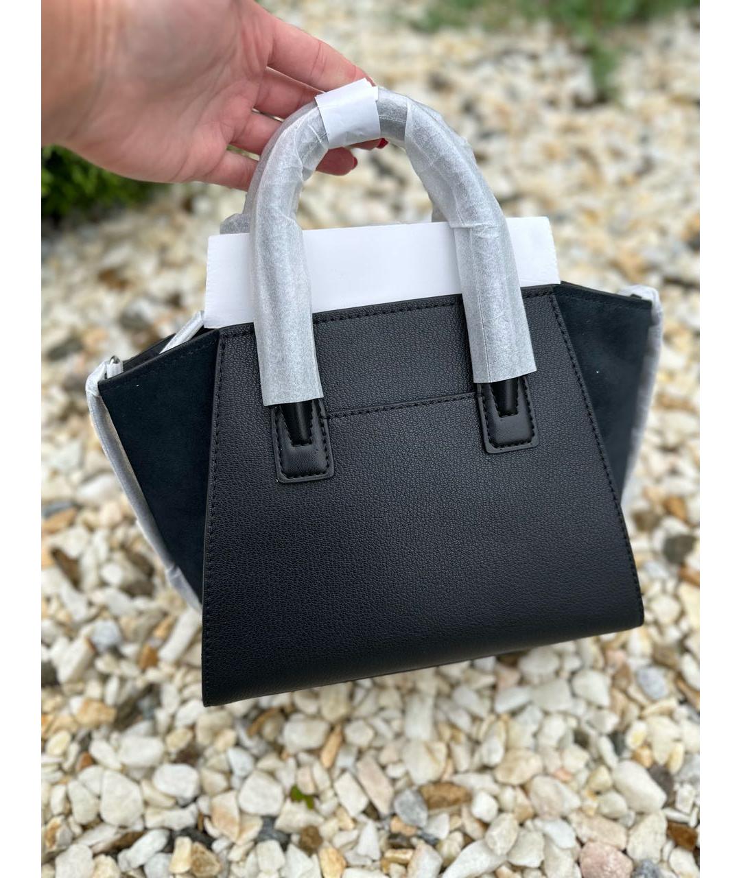 MICHAEL KORS Черная кожаная сумка тоут, фото 8